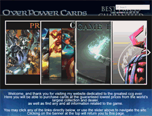 Tablet Screenshot of overpowercards.com